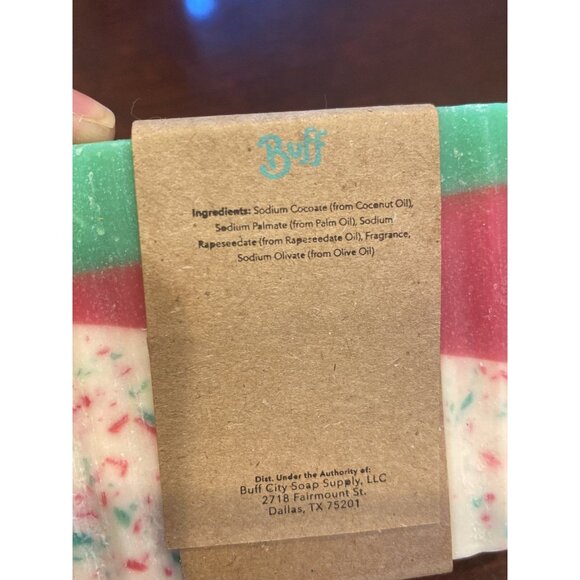 Buff City Christmas Holiday “Mistletoe Magic” New 5.5 Oz Bar Soap - Picture 5 of 5